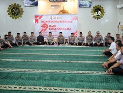 Polrestabes Makassar Gelar Dzikir dan Doa Bersama Jelang HUT Bhayangkara ke-79