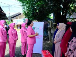 Peduli Korban Kebakaran, Ketua Bhayangkari Daerah Sulsel Salurkan Bansos di Aspol Tallo Lama