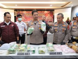 Polrestabes Makassar Ciduk 107 Tersangka Narkoba, Nilai Barang Bukti Capai Rp15 Miliar