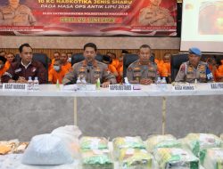 Operasi Antik Lipu 2025, Polrestabes Makassar Ungkap Kasus Peredaran Narkotika Jaringan Internasional Senilai 15 Miliar
