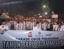 Semarak Tahun Baru Islam, Pawai Obor Al-Markaz Al-Islami Jadi Simbol Persatuan Umat di Makassar