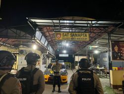 Cegah Aksi Kriminal, Samapta Polrestabes Makassar Patroli KRYD di Sejumlah Titik