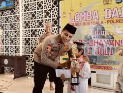Sambut Hari Bhayangkara Ke-79, Polsek Bontoala Gelar Lomba Da’i Cilik