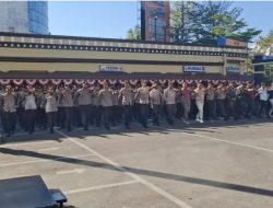 Latih Kedisiplinan, Seluruh Personel Polrestabes Makassar Ikuti Latihan PBB Rutin
