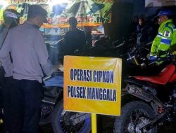 Operasi Cipta Kondisi Polsek Manggala, Dua Pengendara Diamankan Bawa Ballo