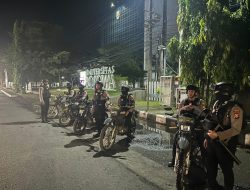 Cegah Kejahatan Malam, Patroli Perintis Presisi Samapta Polrestabes Makassar Intensifkan Patroli
