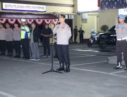 Kapolrestabes Makassar Pimpin Apel Patroli Malam Antisipasi Gangguan Kamtibmas