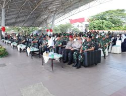Kapolrestabes Makassar Hadiri Penutupan Penutupan Diksarmil Komcad SPPI Batch-3 di Lapangan Karebosi