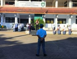 Police Go to School, Kanit Lantas Polsek Tamalanrea Sampaikan Pesan Kamtibmas di SMA 23 Makassar