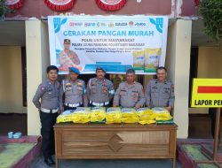 Gerakan Pangan Murah Tahap Kedua Polsek Ujung Pandang Distribusikan 3 Ton Beras SPHP