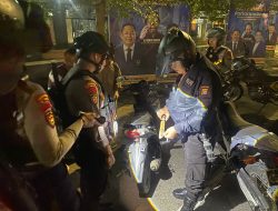 Polrestabes Makassar Gelar Patroli Malam, Pemuda Nongkrong Dibubarkan