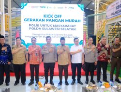 Kapolda Sulsel Hadiri Kick Off Gerakan Pangan Murah Polri di Sulawesi Selatan, Salurkan Puluhan Ton Beras Untuk Masyarakat