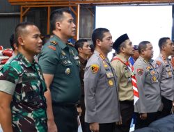 Kapolrestabes Makassar Bersama Forkopimda Sulsel Ikuti Vicon Kick Off Gerakan Pangan Murah Bersama Kapolri