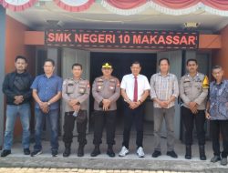 Kapolsek Tamalate dan Kepala Sekolah Perkuat Koordinasi Jaga Kamtibmas