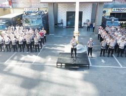 Polrestabes Makassar Gelar Apel Gabungan Amankan Aksi Unras, Kapolrestabes Makassar : Pelayanan publik seperti SIM, SKCK, tetap terbuka