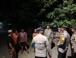 Patroli Cipkon Polsek Tamalate, Bubarkan Remaja Nongkrong Secara Humanis