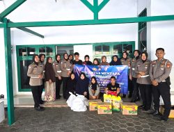 HUT Lalu Lintas ke-70, Satlantas Polrestabes Makassar Gelar Bakti Sosial di Panti Asuhan