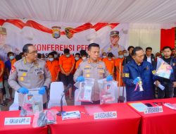 Polda Sulsel Gelar Press Release Hasil Operasi Sikat Lipu 2025, Amankan 411 Tersangka