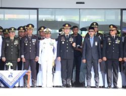 Kapolrestabes Makassar Hadiri Upacara HUT ke-80 TNI di Lanud Sultan Hasanuddin