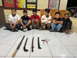 Polsek Manggala Amankan Remaja Pesta Miras, Sajam hingga Busur Disita