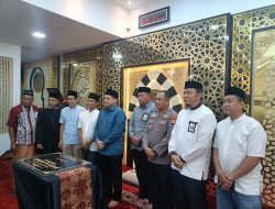 Kapolsek Tamalate Hadiri Penandatanganan Prasasti Masjid Al-Rahmat Amaryllis oleh Wali Kota Makassar