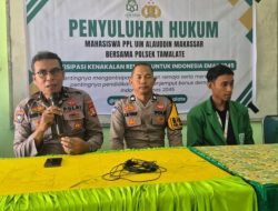 Unit Binmas Polsek Tamalate Lakukan Penyuluhan Hukum di Sekolah YPLP PGRI 1 Makassar