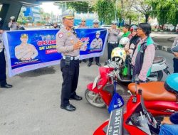 Sosialisasi Ops Zebra, Sat Lantas Polrestabes Makassar Edukasi Komunitas Ojol