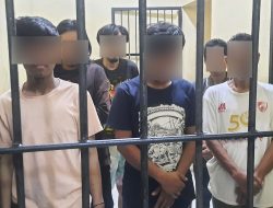 Resmob Polsek Tamalate Tangkap Enam Pelaku Pencurian Besi, Dua di Antaranya Penadah