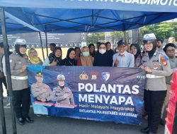 Sat Lantas Polrestabes Makassar Gencarkan Edukasi Keselamatan di Operasi Zebra Pallawa 2025