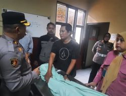 Kapolsek Tamalate Sambangi Keluarga Bripda Taufiq Irwan yang Berpulang