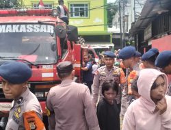 Kebakaran Hanguskan Satu Rumah Kos di BTN Tabaria, Polsek Tamalate Sigap Amankan Lokasi