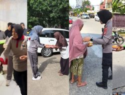 Jumat Berkah Polsek Panakkukang, Kapolsek dan Polwan Bagikan Bantuan Sosial kepada Warga