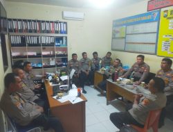 Waka Polsek Tamalate Berikan Arahan kepada Bhabinkamtibmas, Tekankan Integritas dan Kinerja Nyata