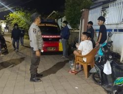 Patroli Malam, Polsek Manggala Imbau dan Bubarkan Pemuda Nongkrong di Pinggir Jalan