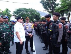 Apel Gabungan Pengamanan Malam Pergantian Tahun, 1.244 Personel Siaga di Makassar