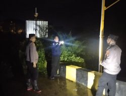 Kapolsek Manggala Pantau Wilayah Rawan Banjir dan Cek Sistem Early Warning di Blok X