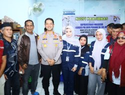 Mahasiswa UNM Ikuti Ngopi Kamtibmas sebagai Bagian Praktek Industri di Humas Polrestabes Makassar