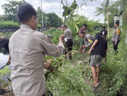 Cegah Konflik Warga, Polsek Tallo dan Pemuda Gotong Royong Bersihkan Kanal