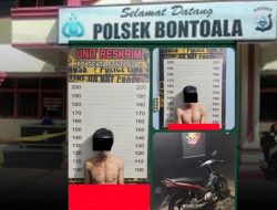 Polsek Bontoala Ringkus Pelaku Curanmor Beserta Barang Bukti Motor Curian