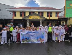 Sat Lantas Polsek Rappocini Sosialisasi Tertib Lalu Lintas kepada Siswa SD Islam Ar Raafi