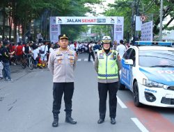 Polrestabes Makassar Laksanakan Pengamanan Jalan Sehat PSI di Pantai Losari