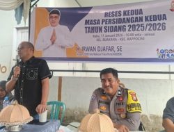 Bhabinkamtibmas Polsek Rappocini Hadiri Reses Masa Sidang Kedua di Kelurahan Buakana