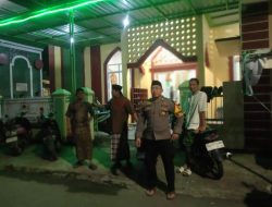 Bhabinkamtibmas Kelurahan Mappala Pantau Shalat Tarawih, Wujudkan Rasa Aman Selama Ramadhan