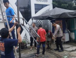 Kapolsek Tallo Tinjau Pembangunan Pos Pengamanan Ketupat 2026 di Jalan Sunu