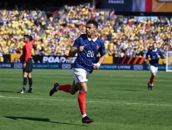 Dua Gol Désiré Doué Bawa Prancis Kalahkan Kolombia 3-1