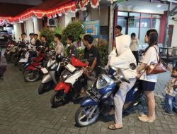Polsek Panakkukang Gelar KRYD, Belasan Pengendara Terjaring Knalpot Brong dan Kelengakapan Helm