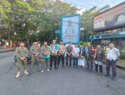 Personel Polsek Rappocini Bersama TNI dan Instansi Terkait Penanganan Sholat Idul Fitri 1447 H