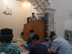 Kapolsek Rappocini Gelar Safari Ramadhan di Masjid Quba, Sampaikan Pesan Kamtibmas