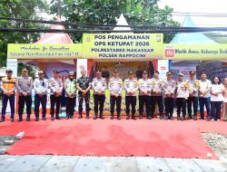 Kapolrestabes Makassar Cek PosPam Rappocini, Pastikan Kesiapan Personel Operasi Ketupat 2026