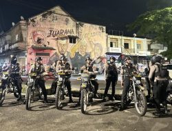 Patroli Rutin Samapta Polrestabes Makassar, Cegah Gangguan Kamtibmas Dini Hari